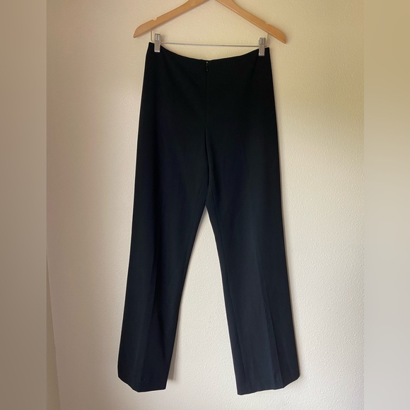Cache Black Zippered Trousers, Size 10, Classic Wide Leg Vintage Elegant EUC - Picture 1 of 7